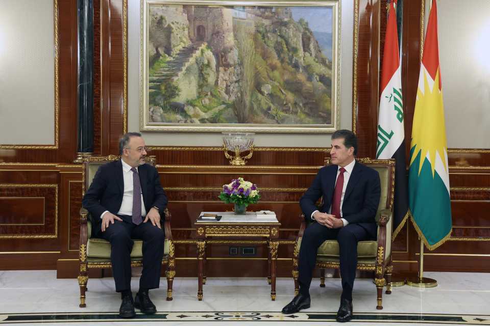 نێچیرڤان بارزانی و جێگری وەزیری دەرەوەی تورکیا تاوتوێی پرۆسەی ئاشتی دەکەن