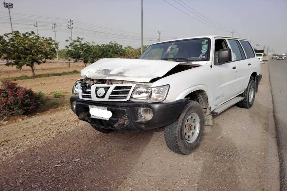 ڕووداوێکی هاتووچۆ دوو برینداری لێکەوتەوە