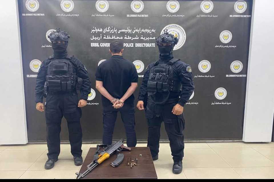 هەولێر: تۆمەتباری کردەوەکەی ڕێگەی کۆیە دەستگیرکرا