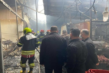 ئاگرەکەی سلێمانی کۆنترۆڵکرا